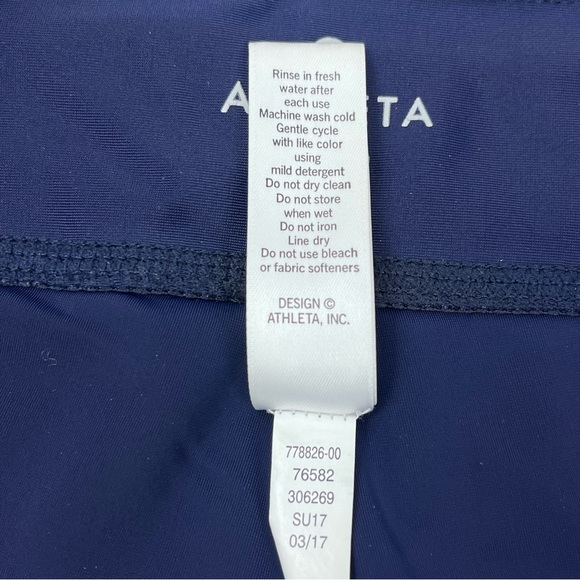 Athleta Tri-ssential Colorblock Swim Capri Sz M - Picture 12 of 13